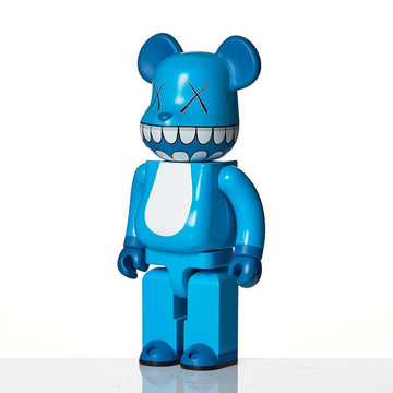 Bearbrick x a-nation KAWS Chompers 400% Blue( Without box )