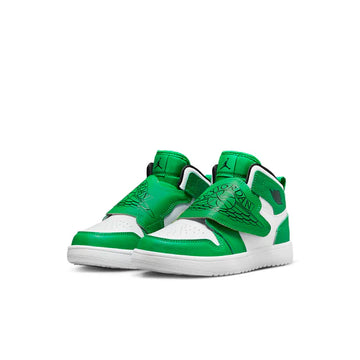 Jordan 1 Mid White Green PS