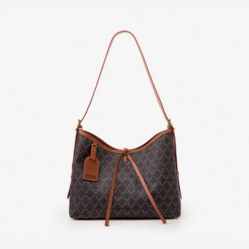 Emo Double Handle Bag Brown