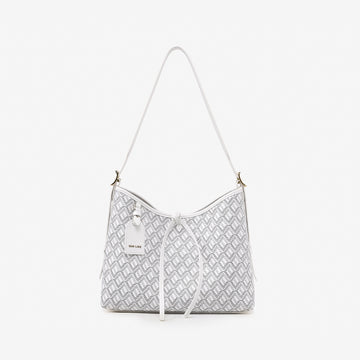 Emo Double Handle Bag White