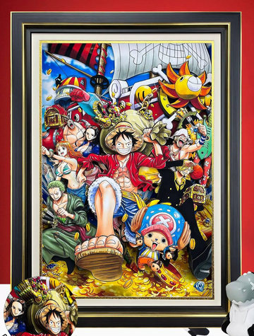 One Piece Merry Crew Painting  45*33CM