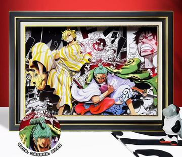 One Piece Zoro Sanji Painting  45*33CM