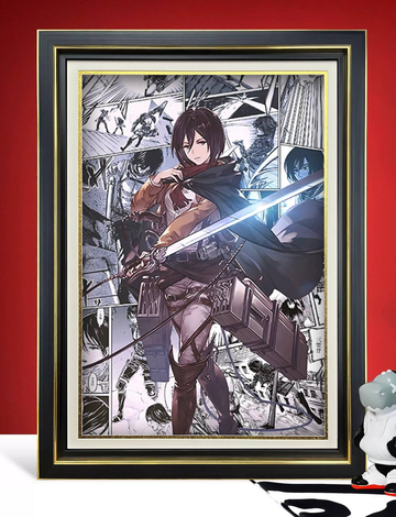 Attack on Titan Mikasa Single Painting  45*33CM