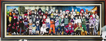 Naruto Family Portrait Painting  92*36CM