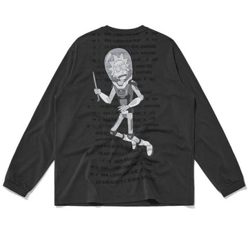 Rick and Morty Long Sleeve Grey