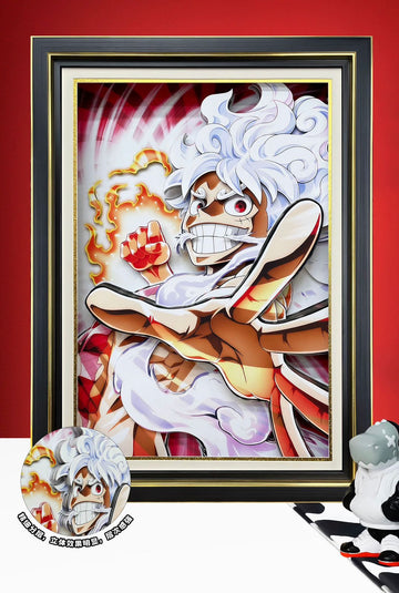 One Piece Gear 5 Luffy Single Painting  45*33CM