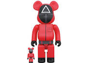 Bearbrick x Squid Game Guard (Triangle) 100% & 400% Set