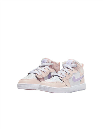 Jordan 1 Mid Pink White Purple PS