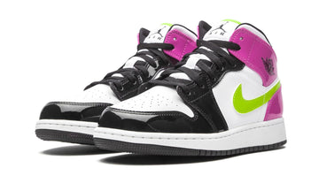 Jordan 1 Mid White Black Cyber Pink (GS)