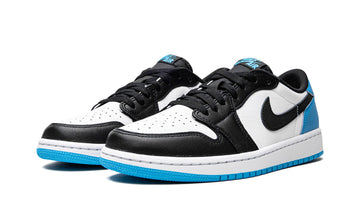 Jordan 1 Low Black Dark Powder Blue (W)