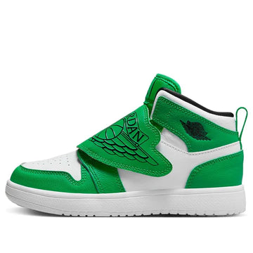 Jordan 1 Mid White Green PS